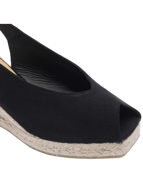 Castañer Black Espadrille Sandals