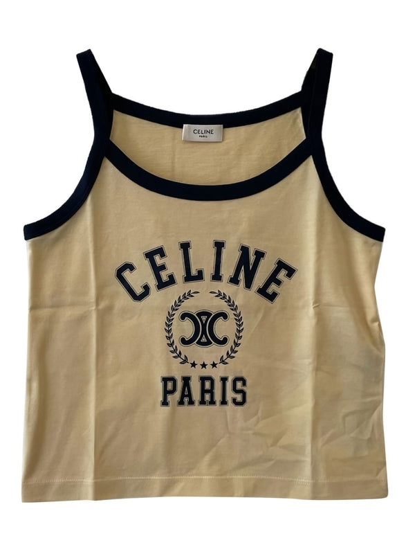Celine Beige Sleeveless Top