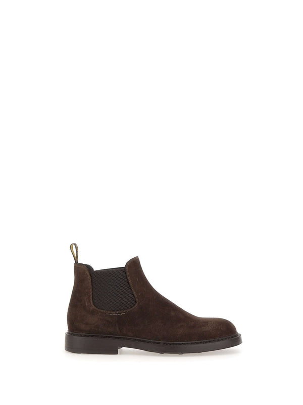 Brown Suede Chelsea Boots