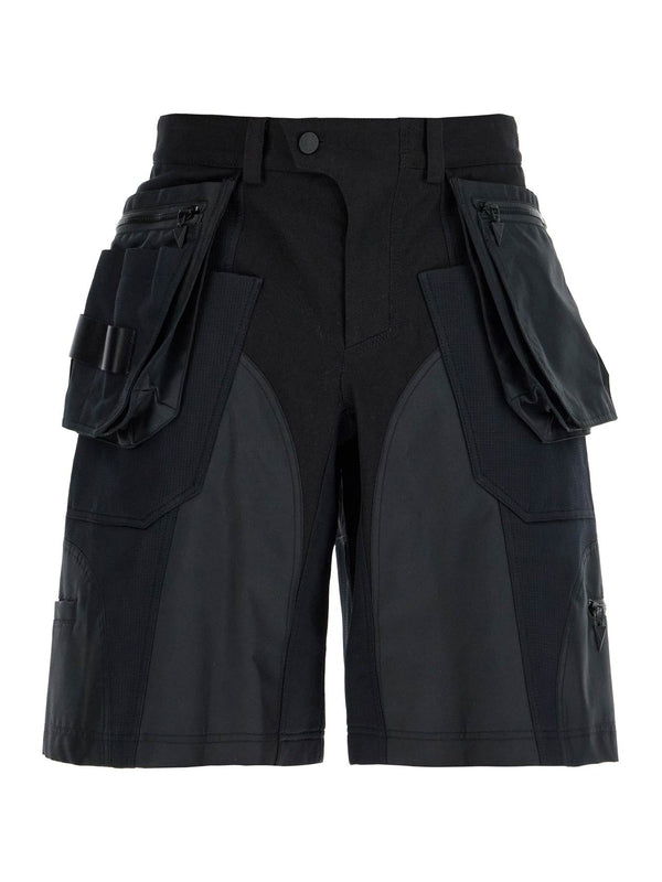 Tech Fabric Cargo Bermuda Shorts