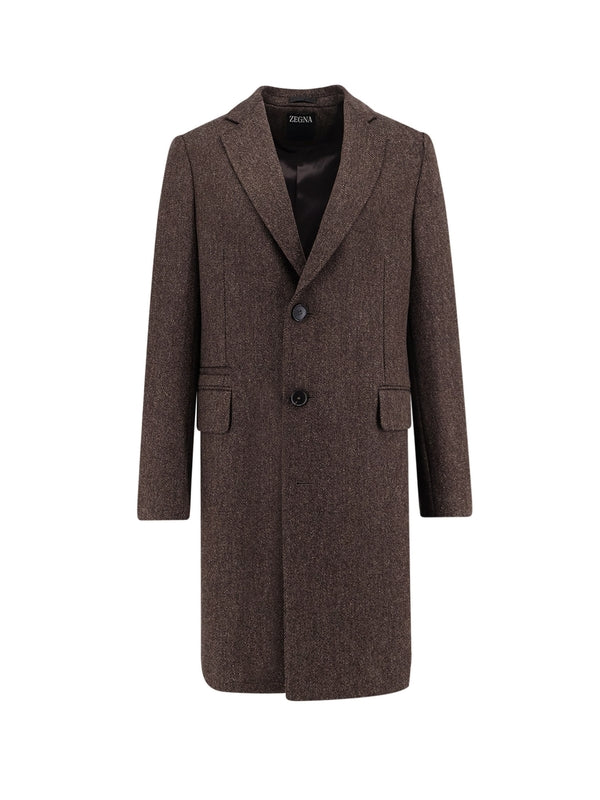 Z Zegna Brown Coats