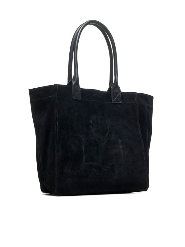 Yenkee Suede Logo Tote Bag