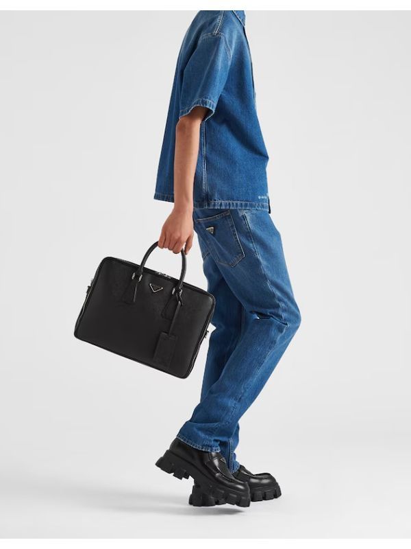 Prada Black Brief Case