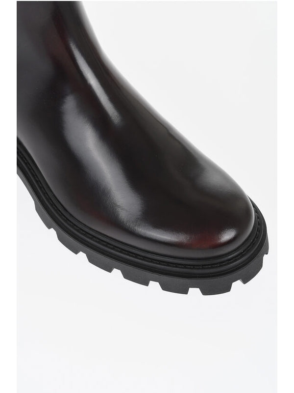 Tod'S Burgundy Chelsea Boots
