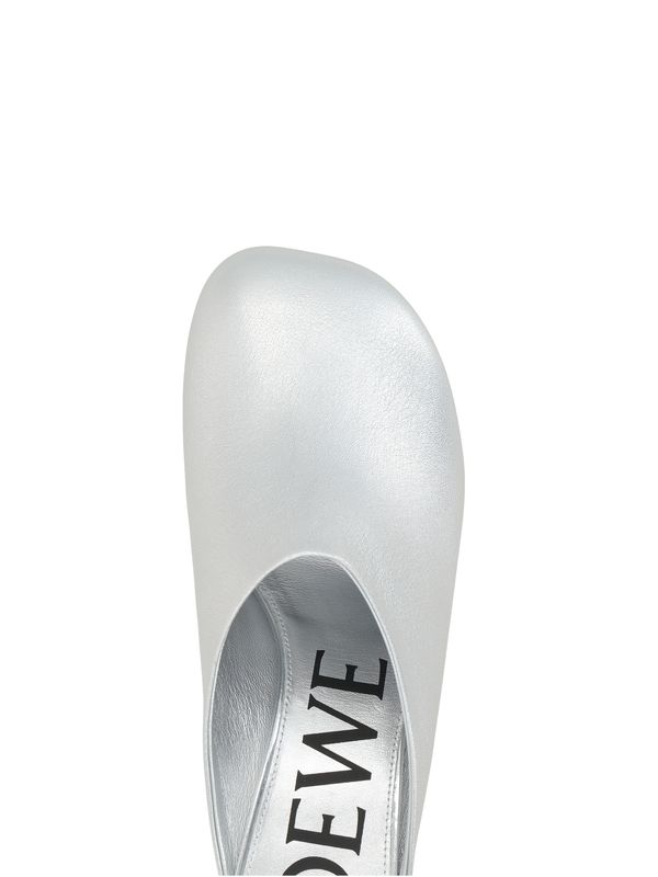 Toy Metallic Leather Sandal Heels