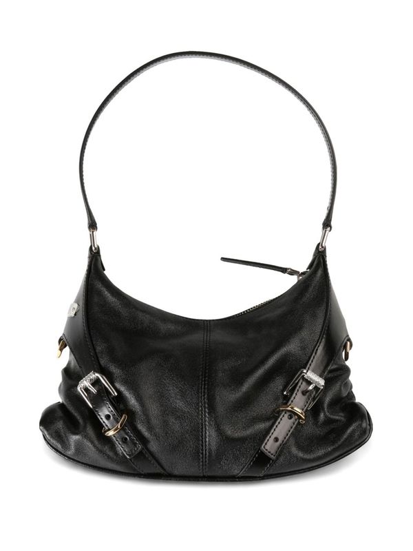 Voyou Buckle Leather Shoulder Bag