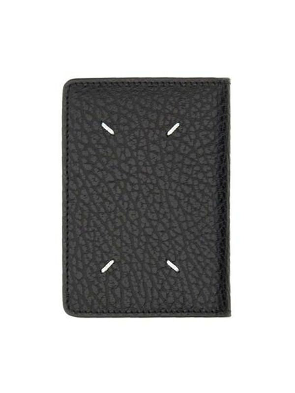 Stitched Grain Leather Wallet