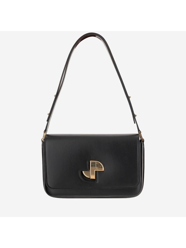 Classic Lock Metal Logo Shoulder Bag