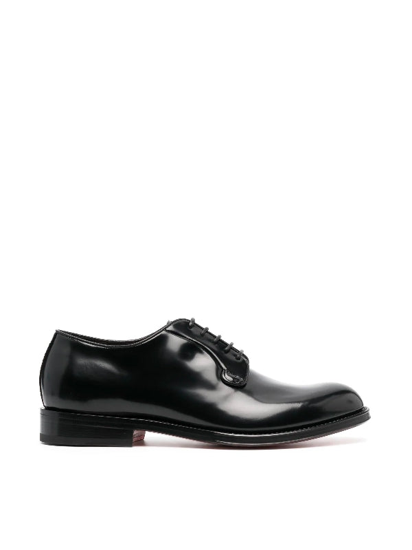 Shiny Leather Derby Shoes