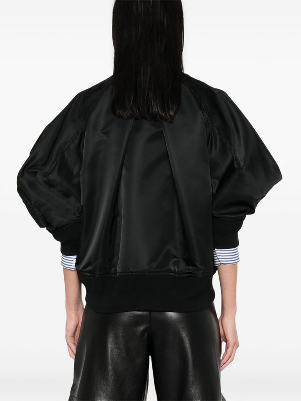 Balloon Sleeve Bomber Jacket