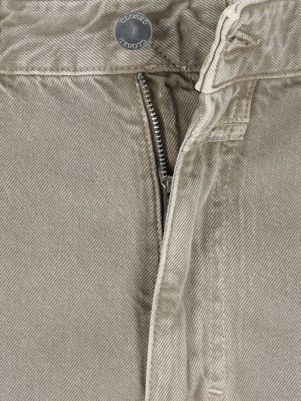 Straight Cotton Denim Pants