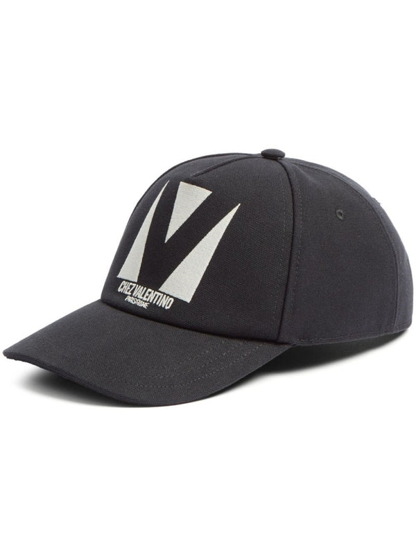 Valentino Black Ball Cap