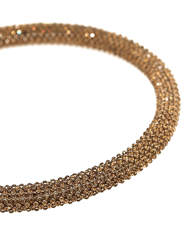 Crystal Pixel Goldtone
  Necklace