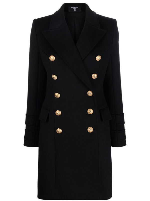 Wool Cashmere Double Breasted Coat