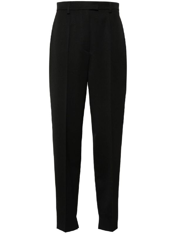 Black Wool Tailored Pants