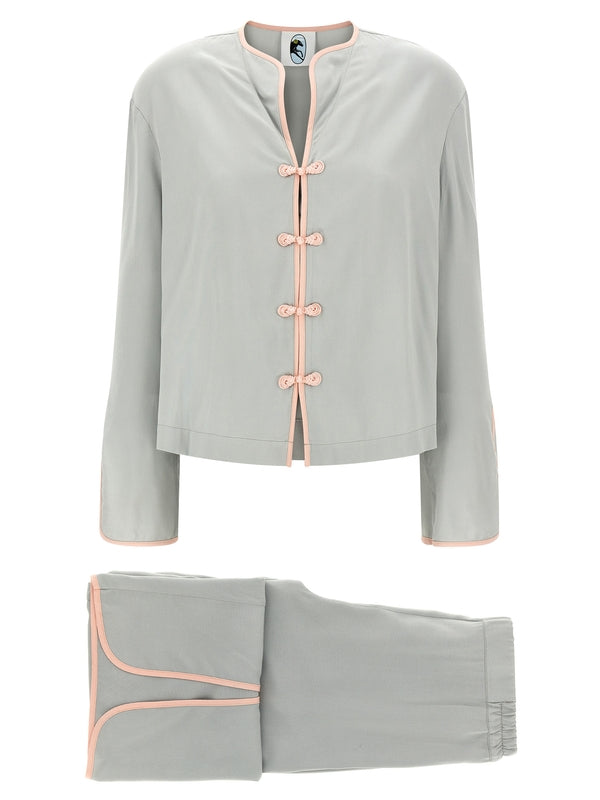 Slippers Grey Pajamas & Robe