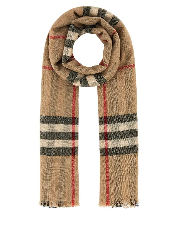 Vintage Check Wool Scarf