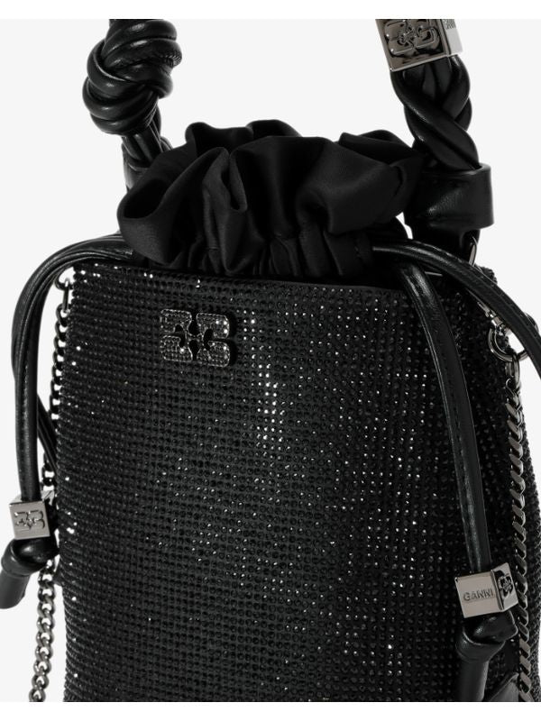 Bou Crystal Decor Bucket Bag