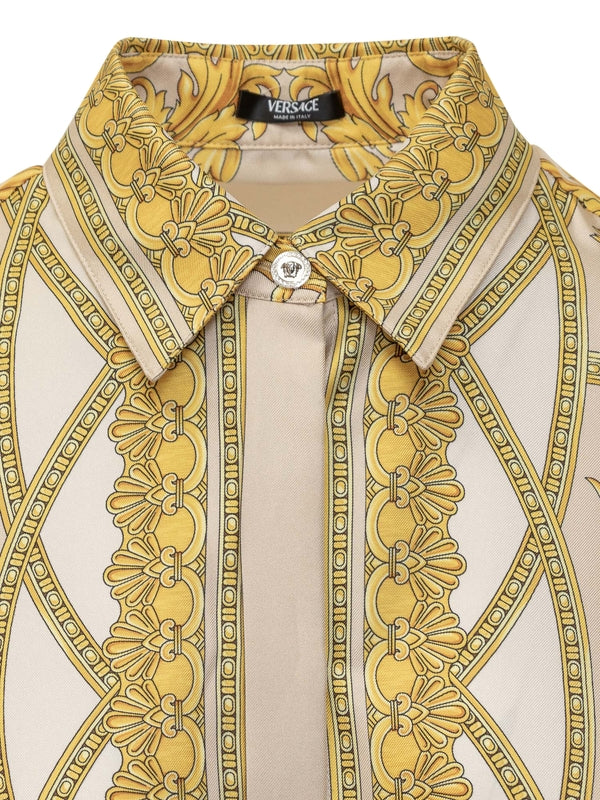 All-Over Printed Silk Shirt