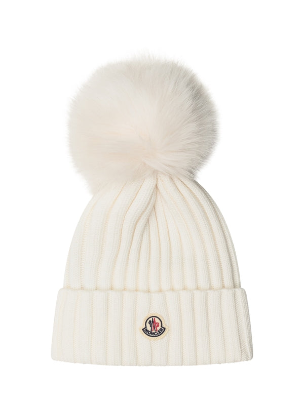 Moncler White Beanies