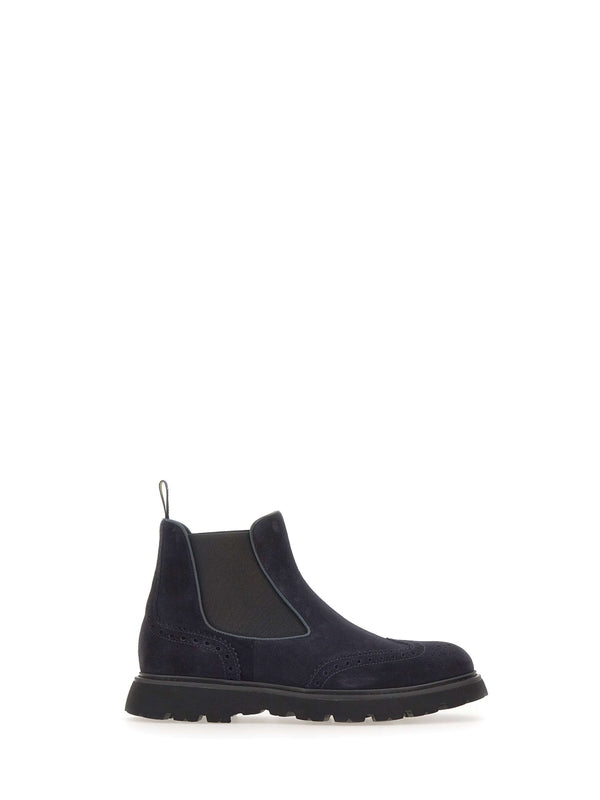 Doucal'S Navy Chelsea Boots