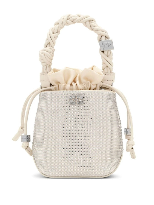 BOU Logo Jewel Decorated Bucket Bag