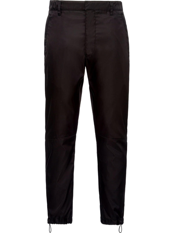 Black String Cuff Baggy Fit Pants
