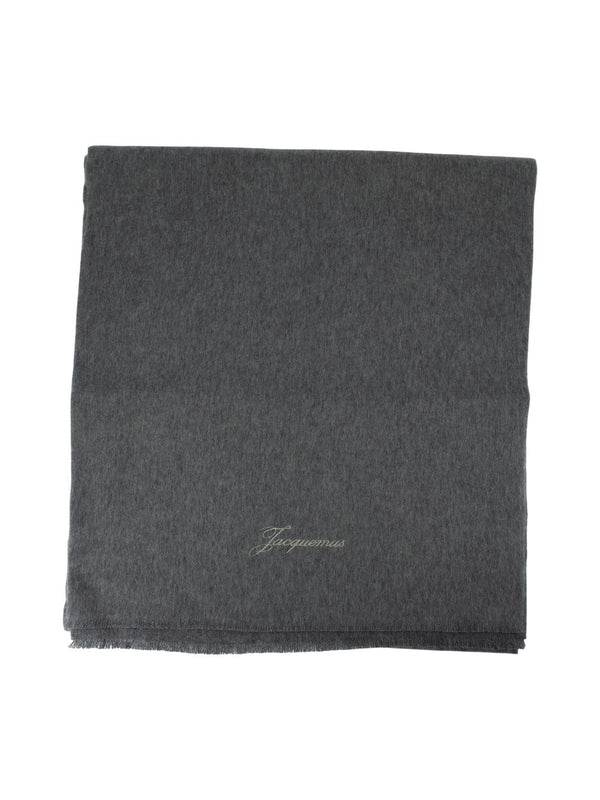 Jacquemus Grey Wool Mufflers