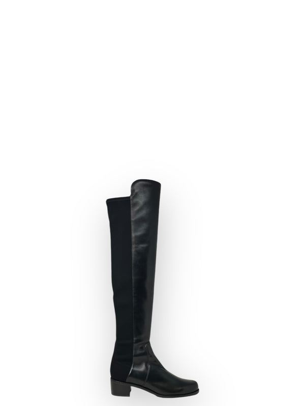 5050 Suede Panel Knee-High Boots