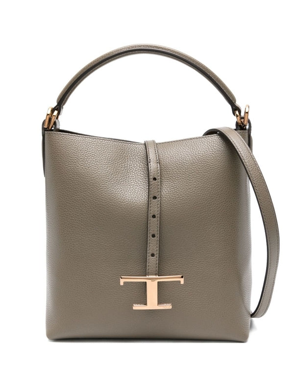 Tod'S Gray Shoulder Bag