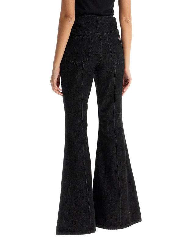 Black Flared Denim Pants