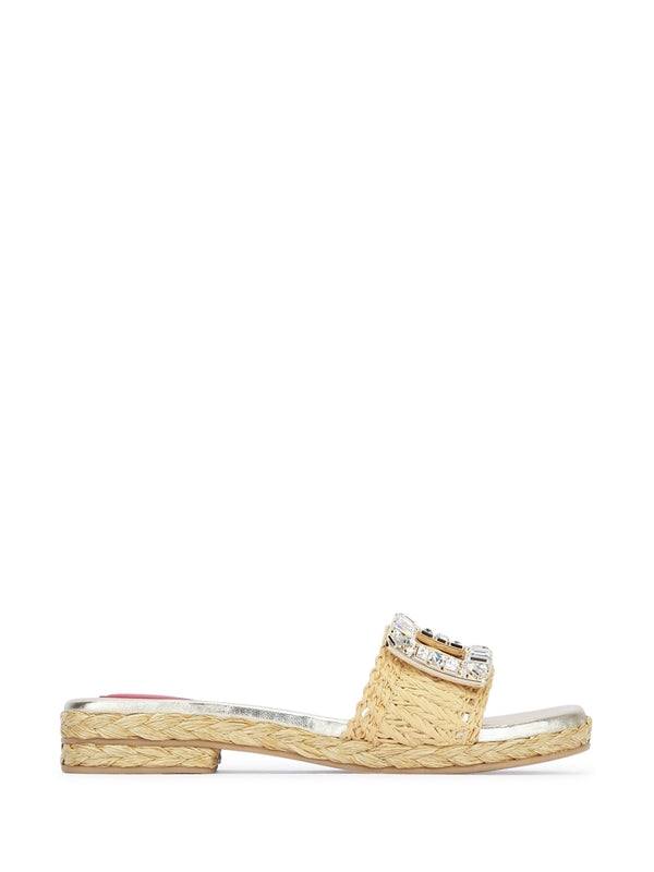 Roger Vivier Beige Slides