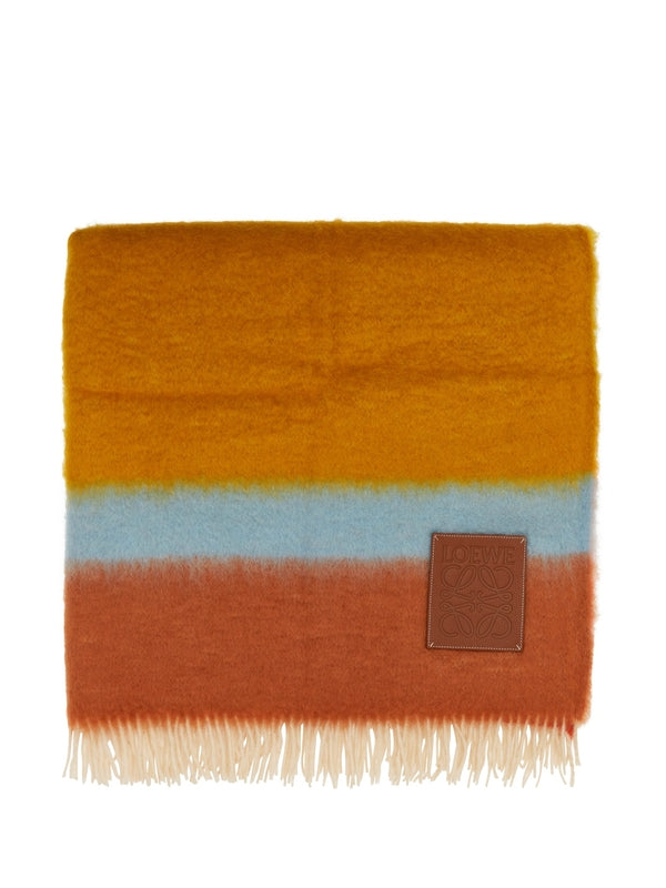 Logo Patch Mohair Wool Muffler