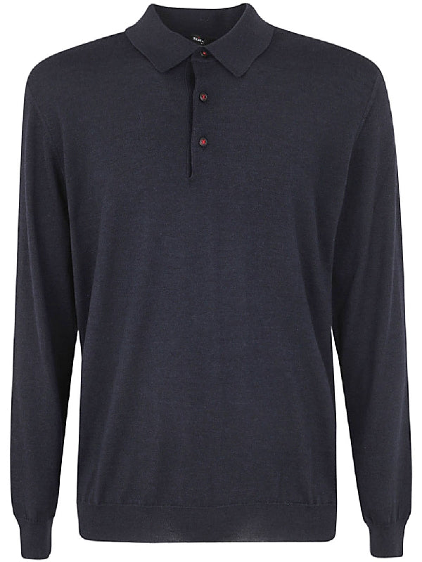 Cashmere Silk Polo Knit