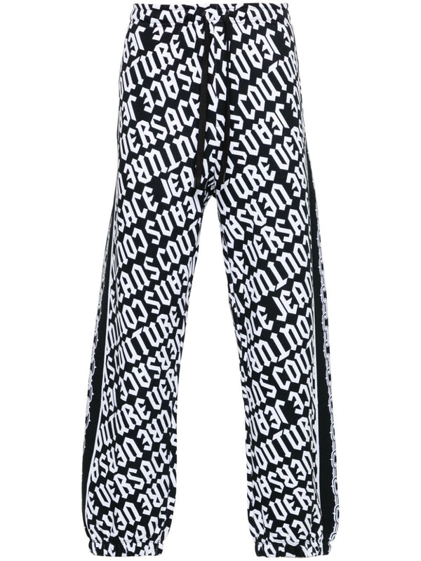 Allover Print Cotton Jogger Pants