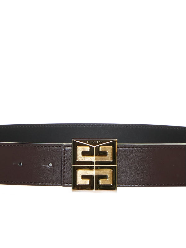 4g Logo Buckle Reversible Leather Belt