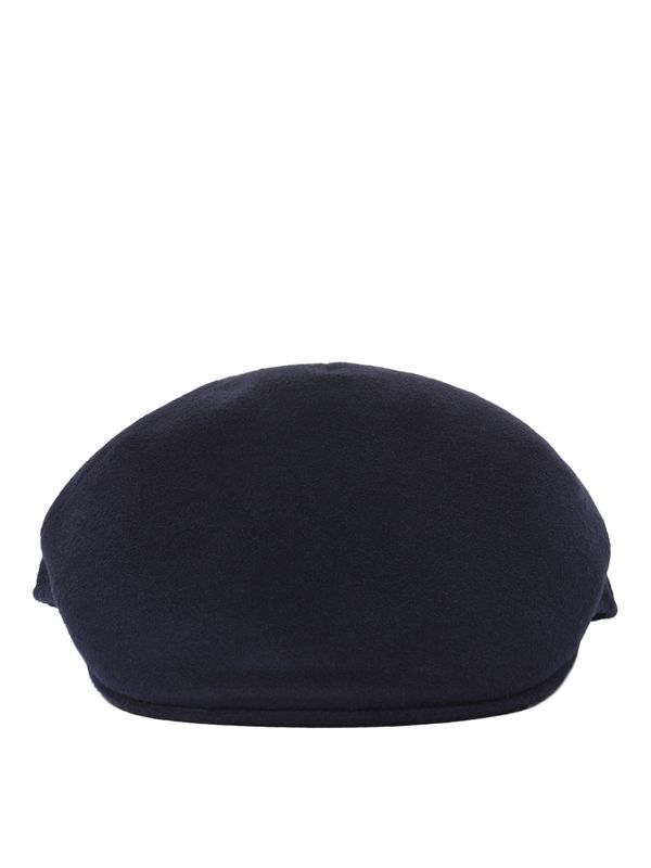 Logo Label Wool Flat Cap