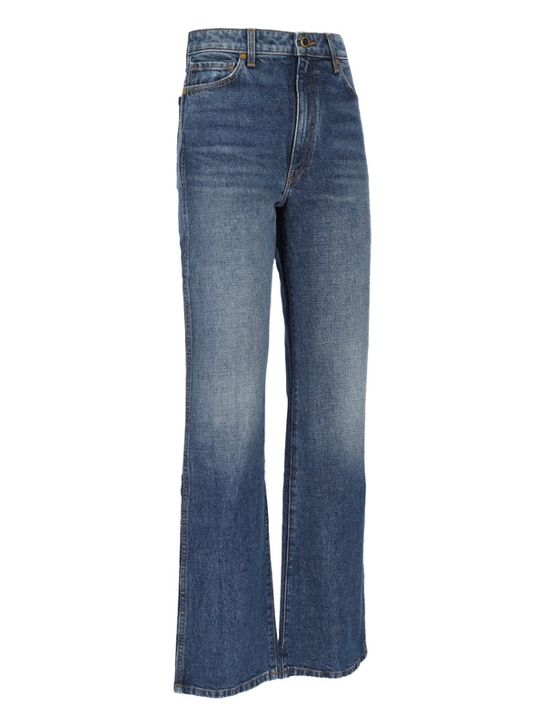 KHAITE - Danielle Straight Denim Pants - Jente