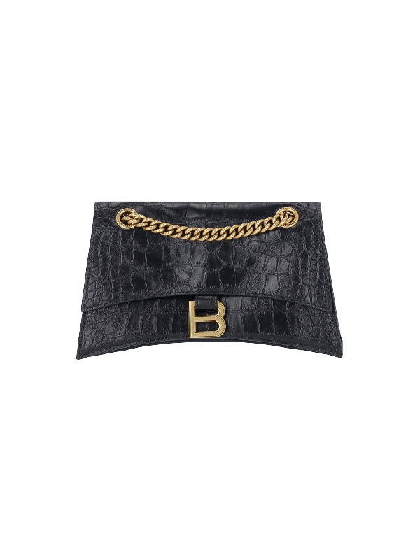 Balenciaga Crush Small Black Crossbody & Shoulder Bags