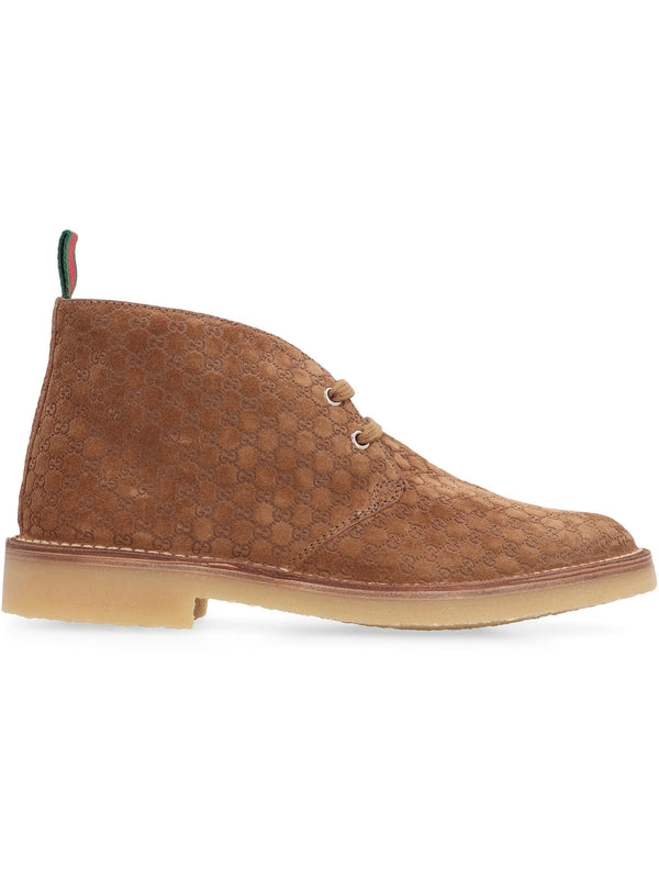 Gucci Brown Desert Boots