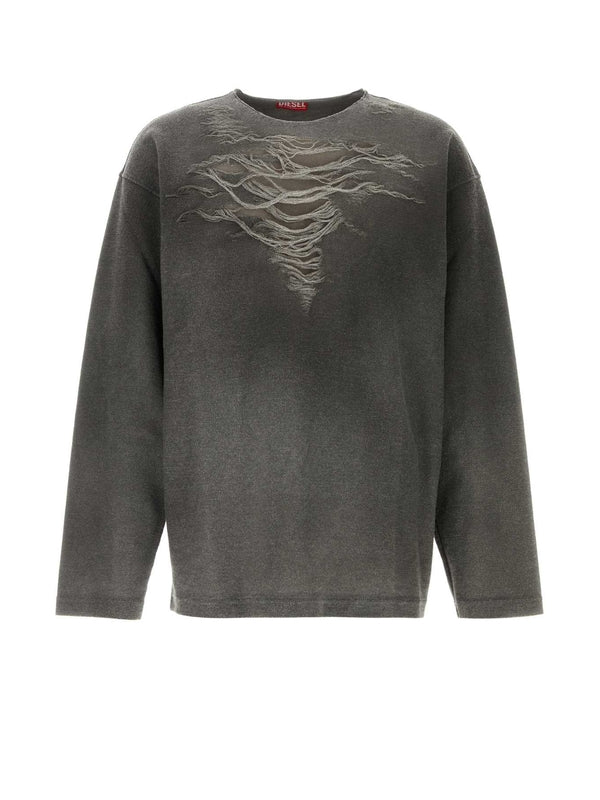 Ruben Distressed Long Sleeve Top