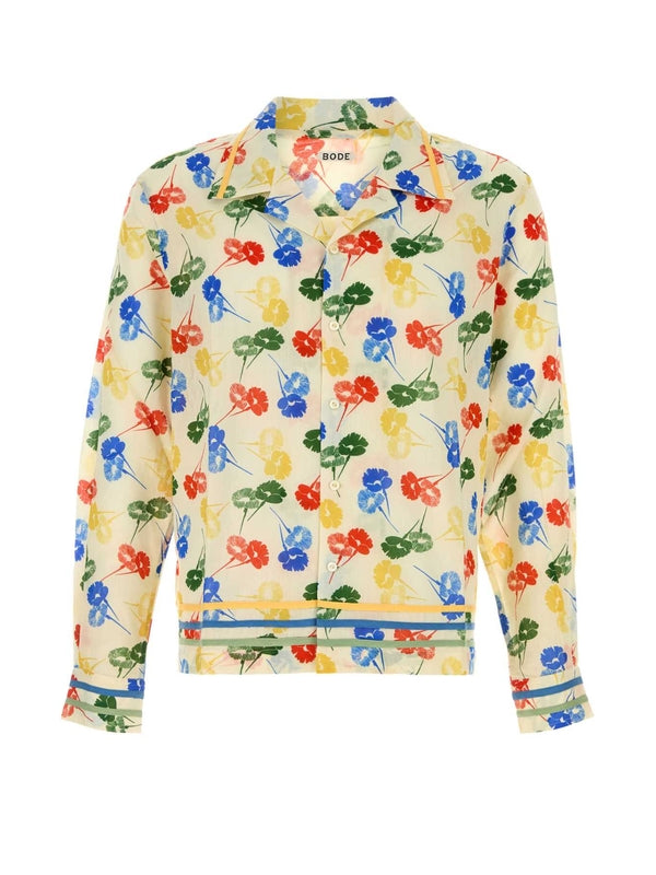 Floral Pattern Cotton Shirt