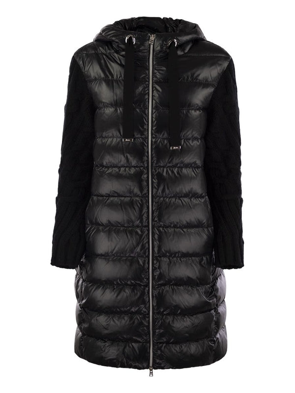 Wool Sleeve
  Quilted Padding Jacket