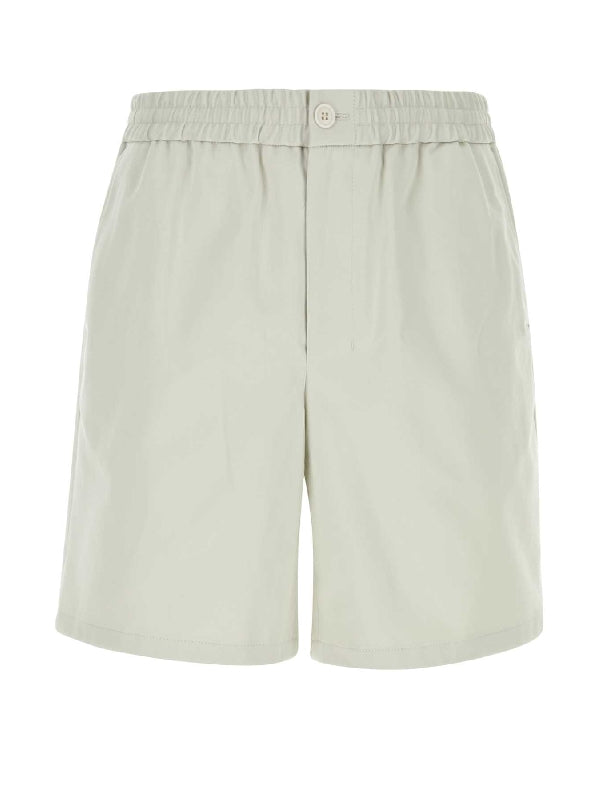 Banded Cotton Bermuda Shorts