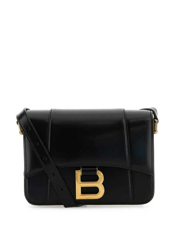 Balenciaga Hourglass Small Black Crossbody & Shoulder Bags