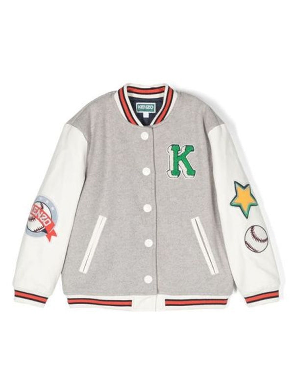 KENZO KIDS - Logo Detail Varsity Jacket - Jente