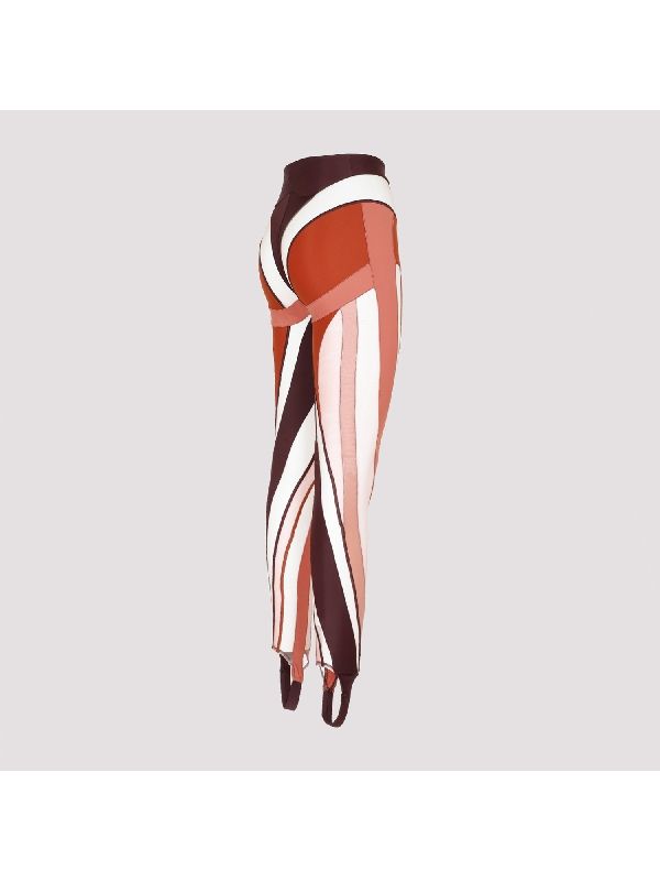 Sheer Spiral Stirrup Leggings