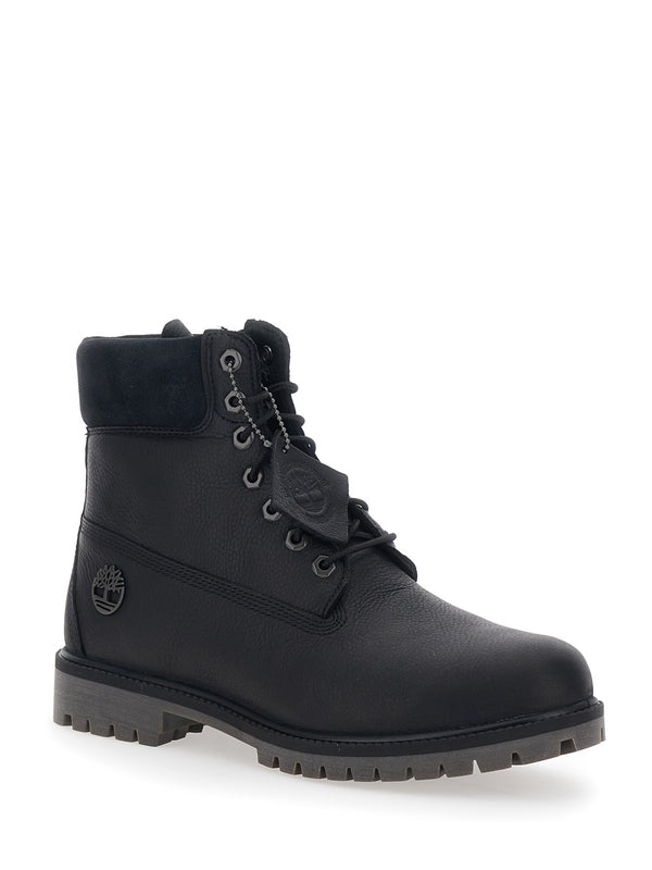 Timberland Black Lace-Up Boots