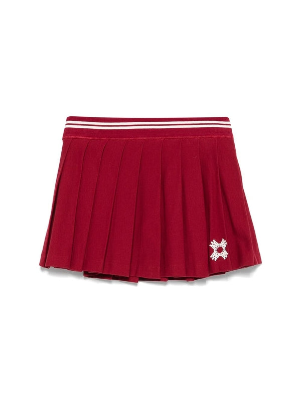 Ma Logo Pleated Mini Skirt