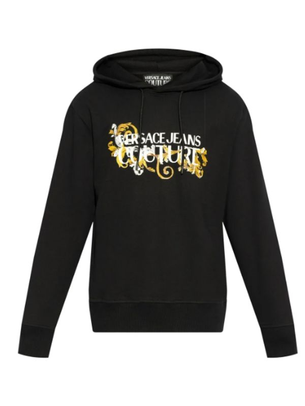 Baroque Logo Printing Cotton Hoodie